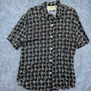 Vintage Tickets Timeless Clothing‎ Shirt Womens 20 Blouse Diamonds Flowers Retro